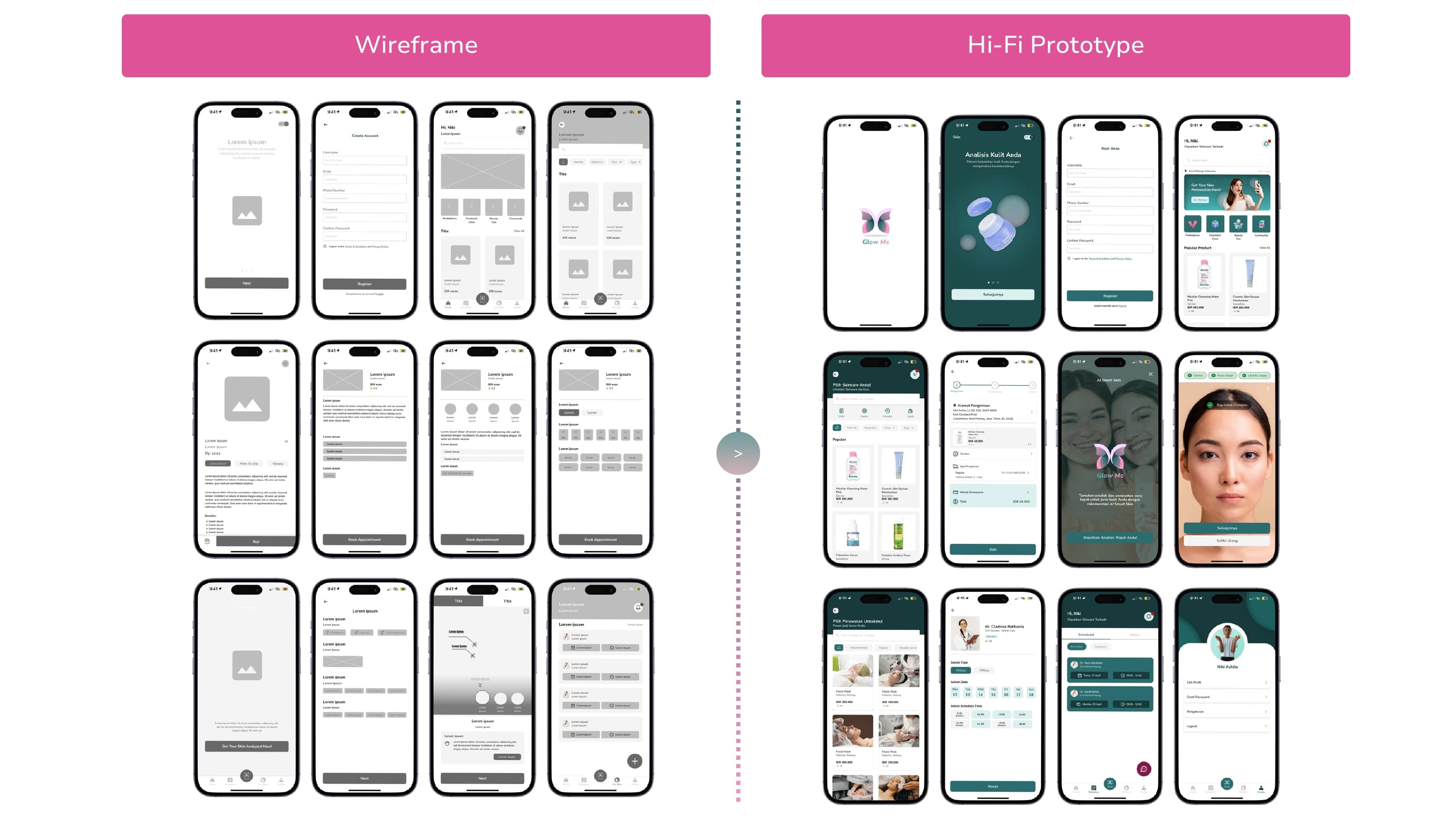 Wireframe and High-Fidelity Design