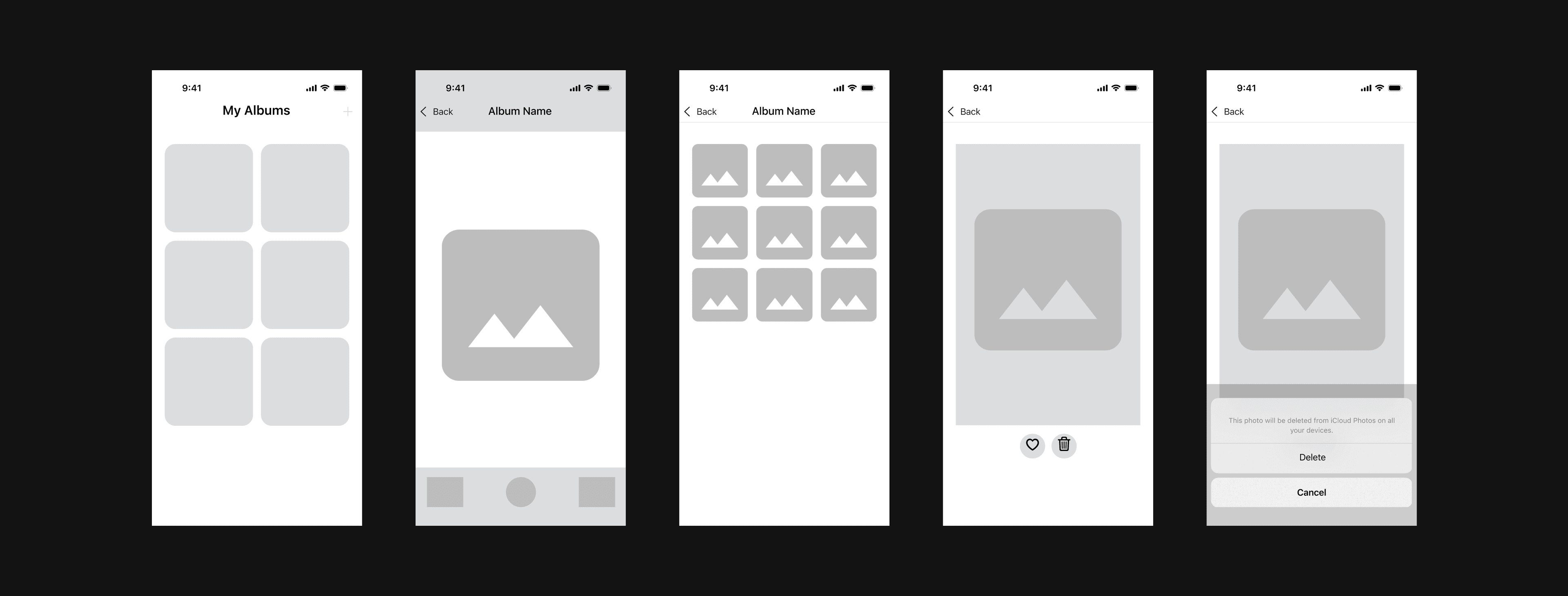 Low-Fidelity Wireframes